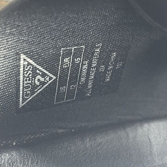 GUESS Men’s Double Strap Slide Sandals Black Logo Embossed Size 12M main image 5